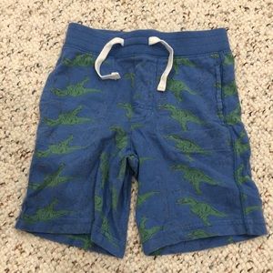 BABY GAP BLUE DINOSAUR SHORTS 4T